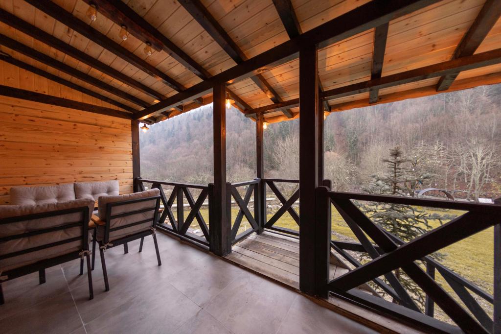 Jakuzili Şömineli Bungalow,Dağ Manzaralı,Şömineli ve Jakuzili