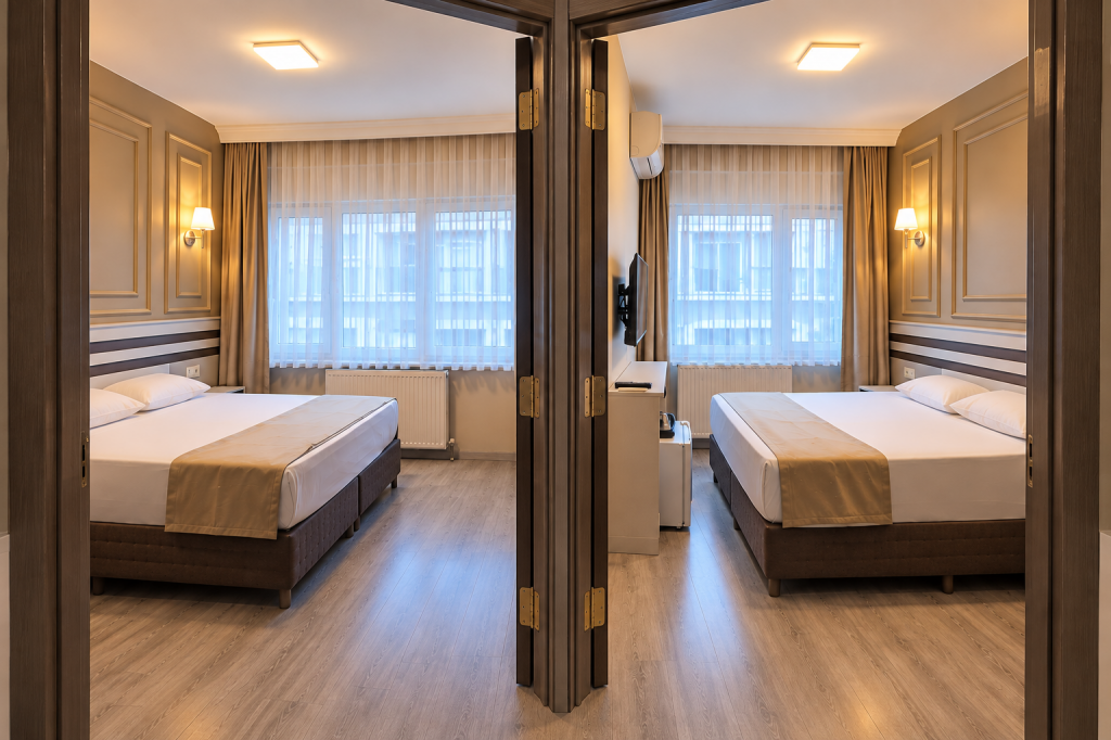 Suite - Two Bedrooms, Street View, Dual Air Conditioning