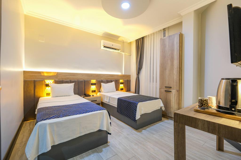 Ekonomik Iki Ayrı Yataklı Oda, Şehir Manzaralı (Balkonsuz)