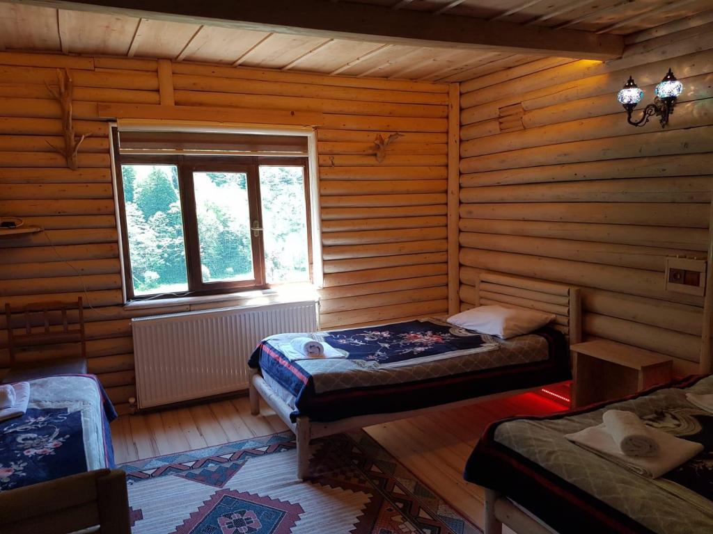 Ahşap Ev,Dere ve Orman Manzaralı