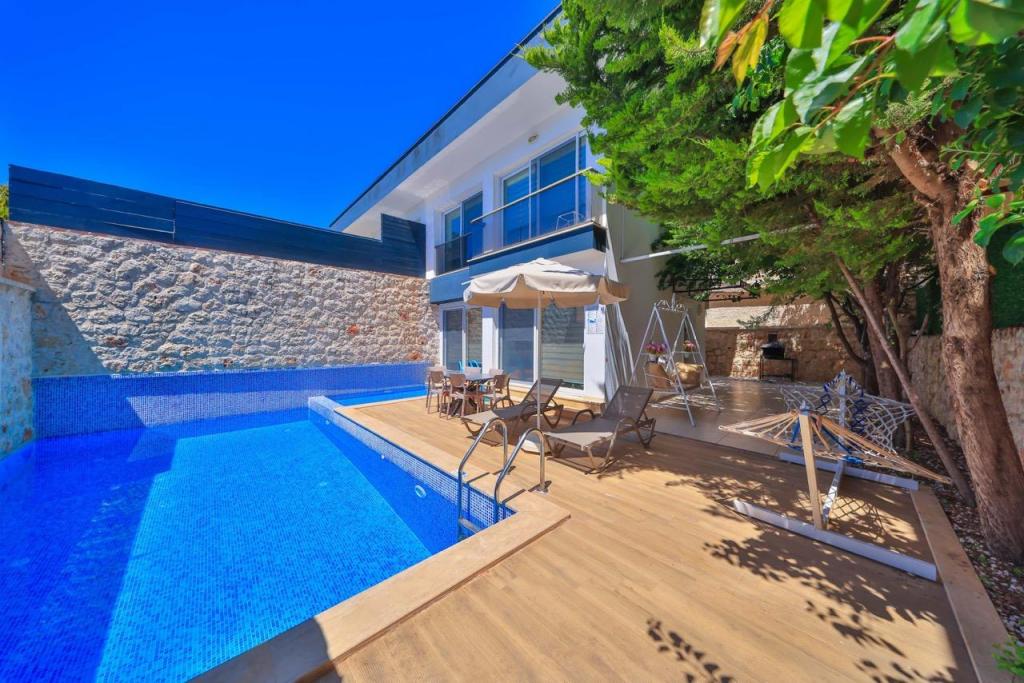 Dublex Villa-İki Yatak Odalı,Dağ veya Havuz Manzaralı,Özel Havuzlu