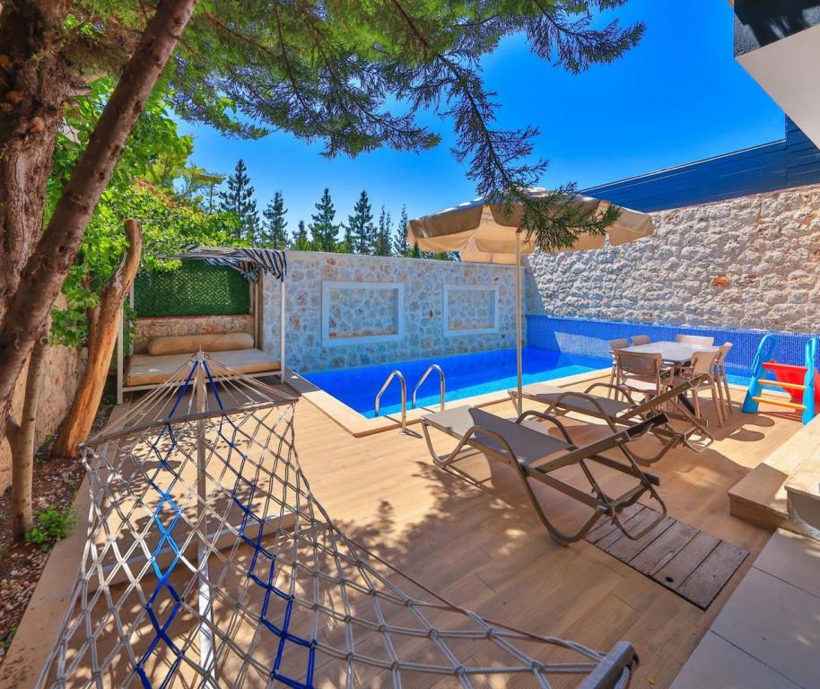Dublex Villa-İki Yatak Odalı,Dağ veya Havuz Manzaralı,Özel Havuzlu