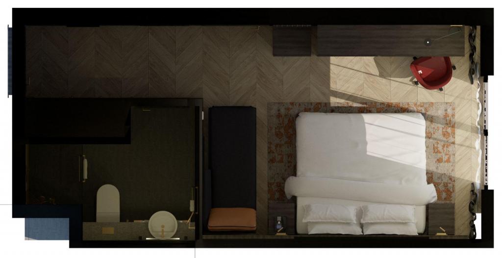 King Oda, Şehir Manzaralı (3 Kişilik, Sigara İçilemez)