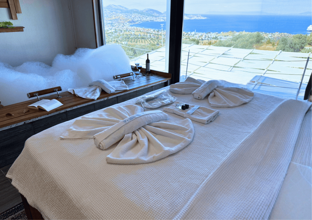 Deluxe Oda,Deniz Manzaralı,Şömineli ve Jakuzili