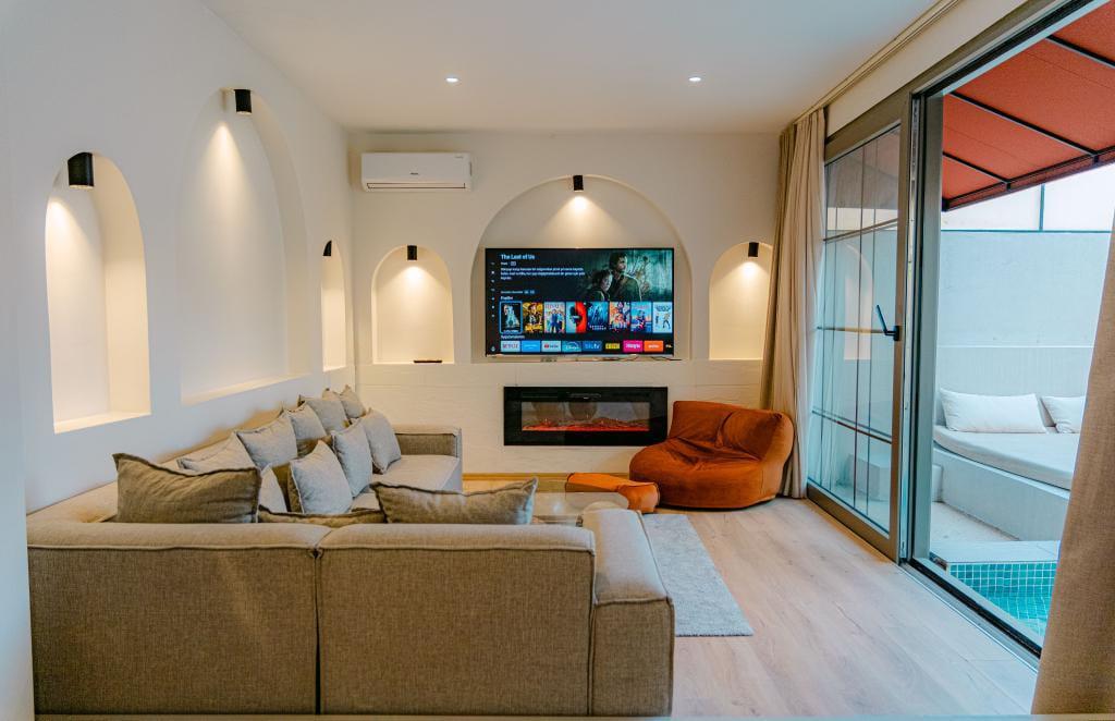 King Suite,Havuz ve Bahçe Manzaralı,Isıtmalı Özel Havuzlu