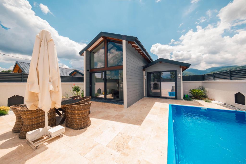 Sunset Tiny House,Bahçe Manzaralı,Özel Havuzlu