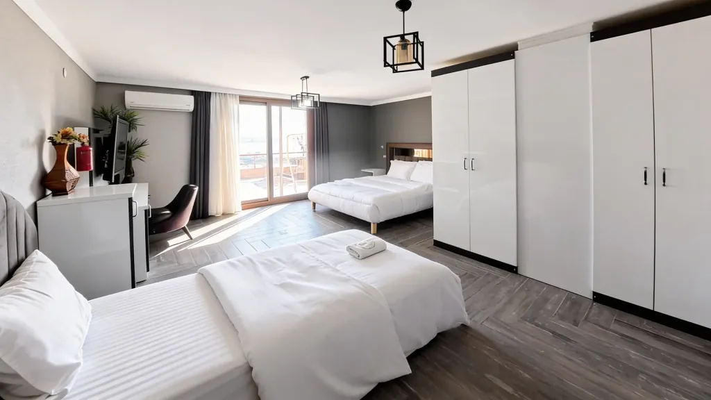 Deluxe Oda,Deniz ve Bahçe Manzaralı,1. Kat
