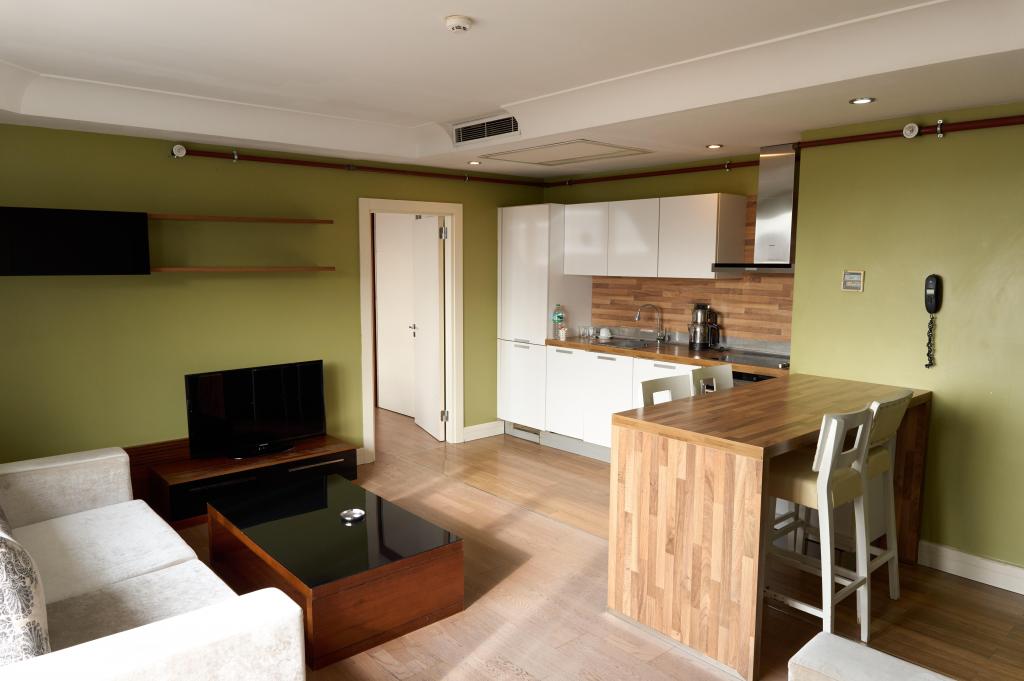 Daire-Tek Yatak Odalı,Şehir Manzaralı,Tam Donanmlı Mutfak - Full Kitchen