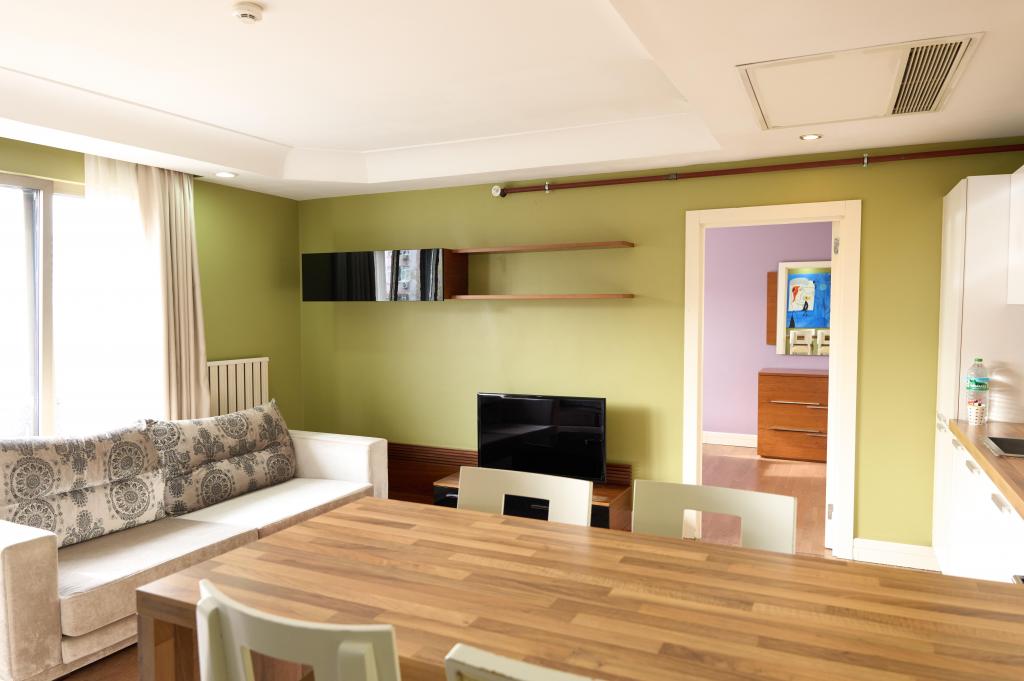 Daire-Tek Yatak Odalı,Şehir Manzaralı,Tam Donanmlı Mutfak - Full Kitchen