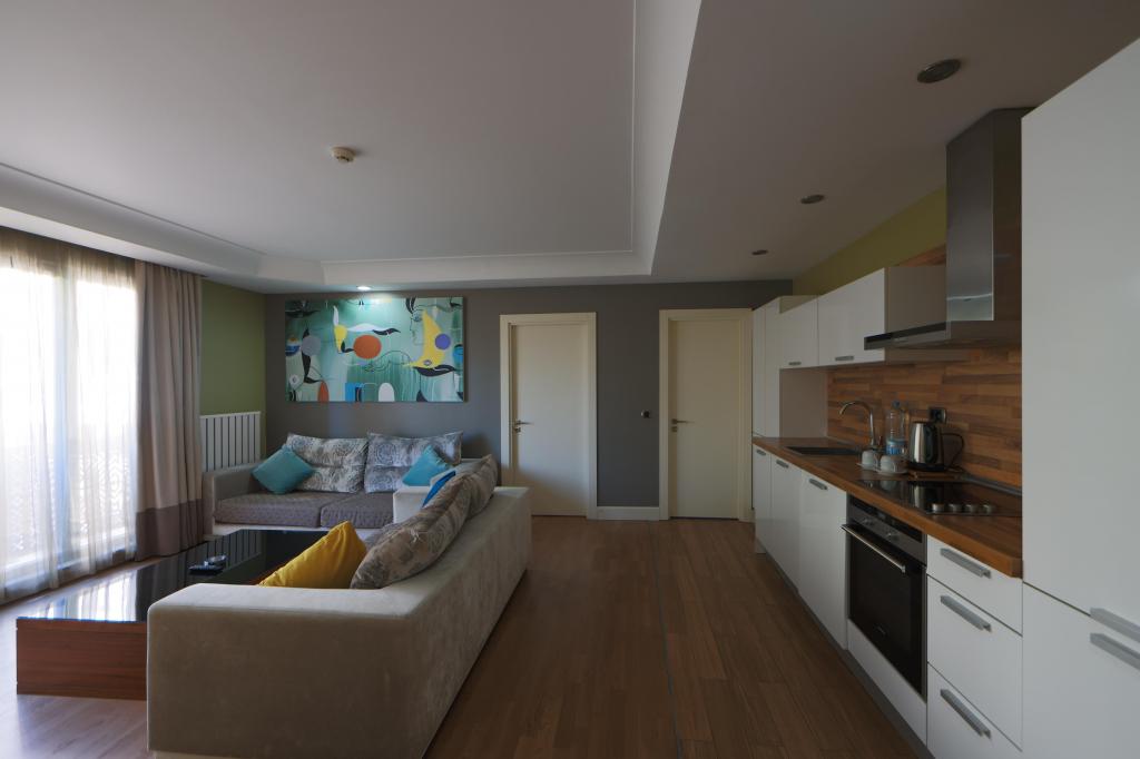 Daire-Tek Yatak Odalı,Şehir Manzaralı,Tam Donanmlı Mutfak - Full Kitchen