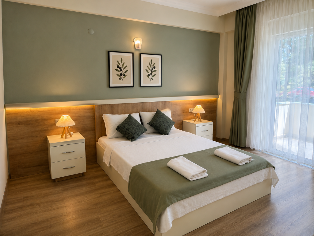 Deluxe Oda,Bahçe Manzaralı,Balkonlu