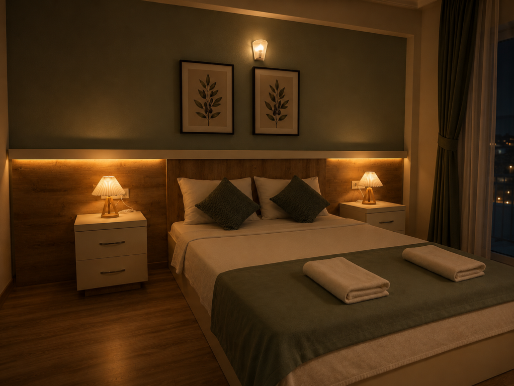 Deluxe Oda,Bahçe Manzaralı,Balkonlu