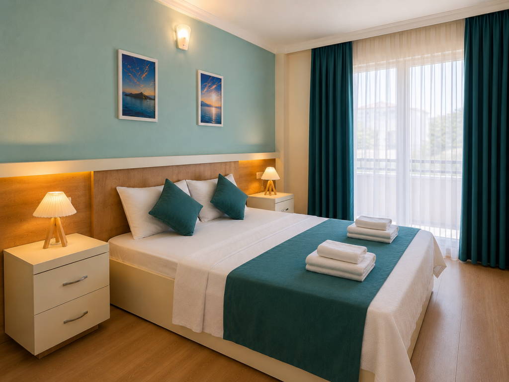 Comfort Oda,Bahçe Manzaralı,Klimasız, Balkonlu