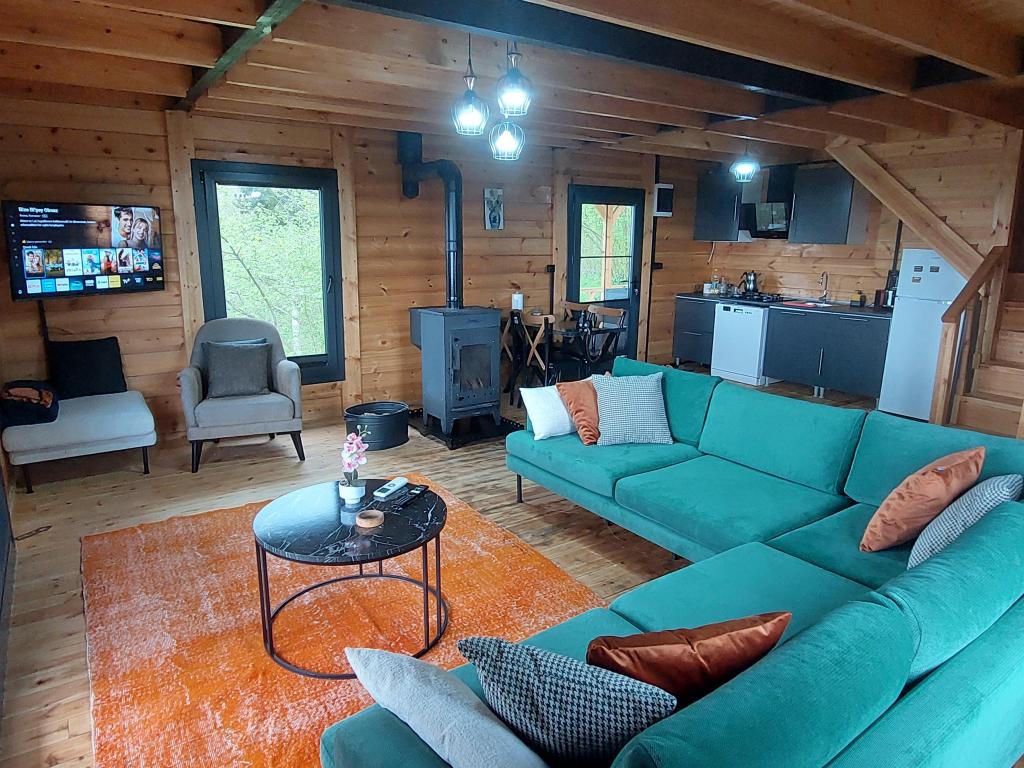 Bungalow,Deniz ve Doğa Manzaralı,Şömineli ve Jakuzili