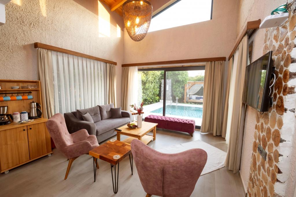 Villa - 2 Yatak Odalı,Bahçe Manzaralı