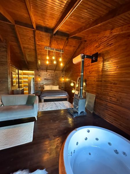 Tinyhouse, Bahçe Manzaralı, Şömineli ve Jakuzili